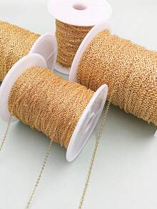 Dây xích khoen O DIY 100cm - Dây chuyền tự làm - Xem 4