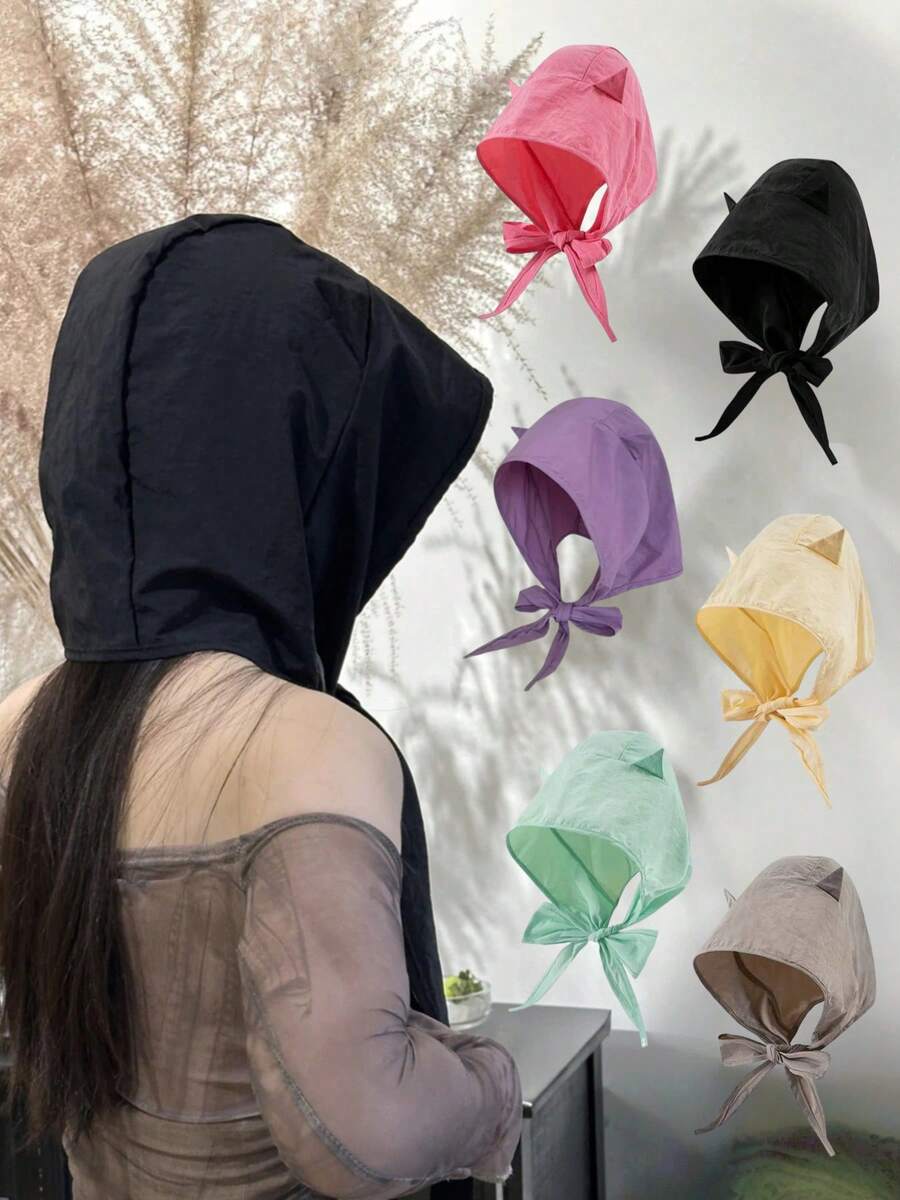1件夏季快乾防曬冰絲女款遮陽帽，中性透氣輕量UV防護帽，適合戶外活動、騎單車、開車、釣魚，開學季禮物帽