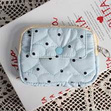 1 pieza Bolsa de almacenamiento de cámara CCD acolchada de espuma, bolsa de maquillaje mini con diseño de dibujos animados dulce y lindo, bolsa para lápiz labial, bolsa para auriculares Bluetooth, organizador de cables de auriculares, bolsa de almacenamiento miscelánea, monedero con patrón de lazo bordado, estuche protector de cámara mini, monedero con diseño abatible, tarjetero de gran capacidad, bolsa para lápiz labial con diseño a cuadros lindo, tarjetero negro de moda, bolsa de almacenamiento de cámara - Multicolor - Ver 19