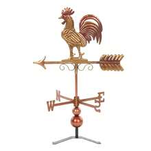 [Local Shipping] Metal Rooster Weathervane, Roof Mount Wind Direction Indicator, Outdoor Weather Vanes-XY381012 - 84J-224V00MX - View 1
