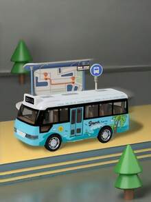 Bus Shape With Sound And Light Abs School Bus Model For Educational Play Realistic Simulation Easy To Toy Cars,Kids Toys,Cars,Toys For Boy,Toy Bus,Bus - Multicolor - View 10