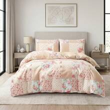 H&R Premium 3Pcs Cotton Duvet Cover Set Hypoallergenic, Breathable & Soft For Ultimate Night Comfort - Meadow - View 8