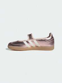 Adidas Originals Unisex SAMBA JANE W Low-Top Sports Casual Shoes HQ7708 - Baby Pink - View 2