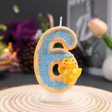 1pc Cute Little Yellow Duck Cartoon Candle Creative Handmade DIY Candle Birthday Party Cake Decoration 0-9 Candle - View 7