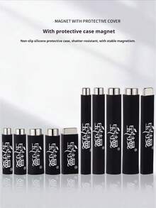 BAOSHIMAN Cat Eye Magnetic Nail Art Tool For Cat Eye Gel, Strong Cylindrical & Square Double-Ended Magnet With Protective Cap - Multicolor - View 4