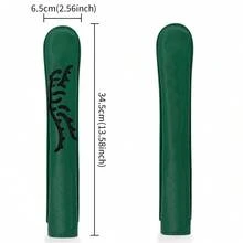 1 Stück Golf Ausrichtungsstab Abdeckung - Themenstickerei, 4 Farben | Premium PU Material | langanhaltend | Für Schlagtraining | Passend für die meisten Ausrichtungsstäbe | Golf Trainingsgeschenk für Männer & Frauen - Verschiedenfarbig - Übersicht 11