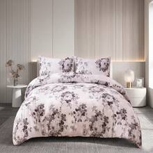 H&R Premium 3Pcs Cotton Duvet Cover Set Hypoallergenic, Breathable & Soft For Ultimate Night Comfort - Vintage Grey - View 7