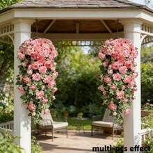180CM Silk Fabric Money Plant & Baby's Breath Vine, 1pc - Pink - View 8