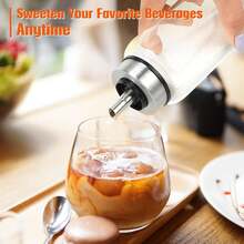 Loscarol Sugar Dispenser With Pour Spout &Amp; Lid, 17 Oz Glass Sugar Shaker Jar For Coffee Bar,Tea &Amp; Baking, Commercial Quality Sealed Sugar Container For Sugar, Honey, Syrup For Home Kitchen - ColorA - View 2