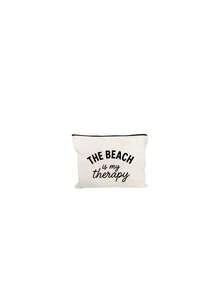 「Beach Therapy」圖案白色波點沙灘托特包套組，附星星吊飾，大容量可折疊，可愛多巴胺時尚托特包，適合購物包、旅行包、通勤包，理想用於海灘旅行、泳池派對、購物與日常使用，適合女性、旅行者與海灘愛好者，適合作為返校、度假與送禮之選 - 彩色 - 查看 17