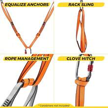 18MM Nylon Climbing Sling Runner 23KN CE2008/EN566 Strong Webbing Straps For Rock Climbing,Mountaineering, Rappelling, Swing, Yoga Hammock Etc - ColorP - View 4