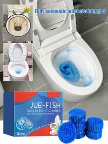Lavender Scented Toilet Cleaning Effervescent Tablets, Toilet Cleaner To Remove Odor And Limescale, Household Cleaning Essential, Long-Lasting Fragrance, Suitable For Toilet, Bathroom, Automatic Deodorizing, Effectively Removes Stains And Phosphate Deposits, Universal Household Cleaning Tool - Multicolor - View 6