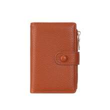 Cartera de hombre con grano de lichi, bolsa para llaves, portabilletes grande, llavero, bolsa de gran capacidad, tarjetero, monedero - Multicolor - Ver 11