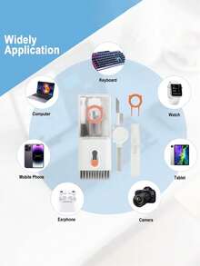 Kit Pembersih 10-in-1, Kit Pembersih untuk AirPods, Termasuk Semprotan Pembersih Layar, Kain Pembersih Lembut, Sikat Tersembunyi, Alat Pelepas Tombol, Memory Stick yang Dapat Dilepas, Kepala Pembersih, Dudukan Ponsel, Sikat Kepadatan, Kit Pembersih Keyboard Laptop, Alat Pembersih Layar Produk Elektronik 10-in-1, Sikat Pembersih Multifungsi Lensa Kamera/Ponsel - Gaya A - View 4