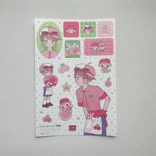 1/9 張韓式甜美酷感可愛卡通動漫貼紙，DIY 裝飾貼紙，適用於計畫本、日記本、剪貼簿 - 彩色 - 查看 7