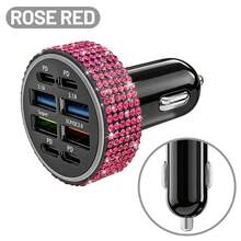Adaptor Charger Mobil USB-C PD Bling Bling, Pengisian Cepat, Cocok untuk Berbagai Kendaraan Kecil, Kabel Pengisian Cepat 3-in-1 dengan Lampu LED dan Kristal Berlian Imitasi, Hadiah Terbaik untuk Pesta Ulang Tahun dan Liburan untuk Pria/Wanita - Beraneka warna - View 48
