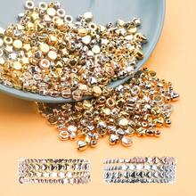 24-Grid Gold And Silver Bead Accessories, Jewelry Making Set With Spacer Beads, Includes Various Round And Star-Shaped CCB Spacer Beads, Perfect For Making Necklaces, Bracelets And Other Jewelry. - 24-compartment Gold and Silver Beaded Accessories - View 5