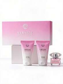 Versace Bright Crystal 3 Pcs Mini Set For Women (EDT 5ml+Shower Gel 25ml+Body Lotion 25ml) Mini Set 0.17oz/5ml+0.85oz/25ml - Perfume For Long Lasting Suitable For Birthday, Office, Gift, Daily Use - Mini Set - View 1