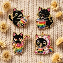 Lapel Enamel Brooch Badge, Suitable For Backpacks, Bags, Cool Decoration, Gift For Friends - Multicolor - View 10