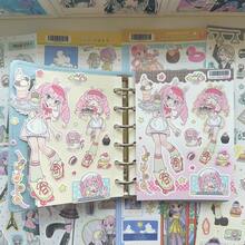1/9 Sheets Korean Style Summer Cute Dessert Character Stickers, Scrapbook Diary DIY Decorative Stickers - Multicolor - View 6