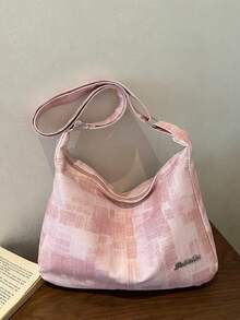 大容量女款托特包，新款休閒極簡百搭通勤單肩斜挎包 - 彩色 - 查看 9