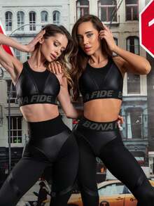 Leggings deportivos Mujer - Multicolor - Ver 8