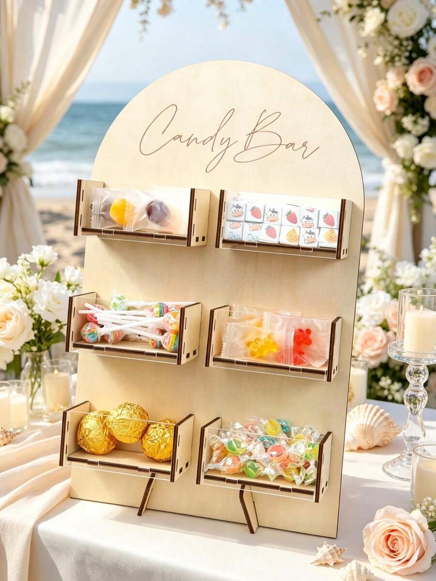 1 Set Wooden Candy Display Stand, Birthday Party Candy Rack, Wedding Decoration Dessert Stand, Bridal Shower Donut Rack, Dessert Table Decoration Dessert Display Stand, Wooden Lollipop Display Rack, Chocolate Rack, Baby Shower Cake Stand, Cupcake Rack, Anniversary Decoration Food Display Stand, Birthday Party Table Centerpiece Decoration, Party Dessert Storage Rack, Kitchen Cooking Rack, Birthday Party Supplies, Party Gift Rack, Birthday Gift, Home Decor, Room Decor, Party Favors