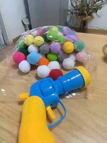 20pcs Plush Ball Interactive Cat Launcher Toy Set (Random Color) - Indoor Training And Exercise Cat Toys, Suitable For Kittens And Adult Cats, Interactive Toys To Enhance Bond Between Owner And Pet - Multicolor - View 7
