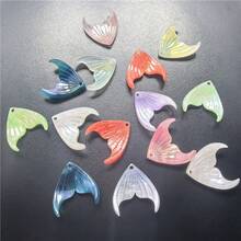 17*18mm 3D飛魚吊墜孔尾，高品質醋酸纖維手工DIY吊墜樹脂流蘇配件 - 彩色 - 查看 8