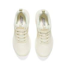 Skechers Women's Lightweight, High-Elasticity Foam, Thick-Soled Casual Running Shoes With Hollowed-Out Flyknit Mesh Upper And Shock Absorption. - Off White - View 6