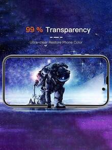 2pcs Full Screen Anti-Peeping Anti-Explosion Tempered Glass Screen Protector, Compatible With IPhone 17/16/15 Pro Max/14 Plus, Also Compatible With IPhone 16/15/14/13/11 Pro/X/XS Max/17e, Privacy Screen Protector, Suitable As Birthday Gift For Family And Friends, Essential Phone Accessory - Black - View 6