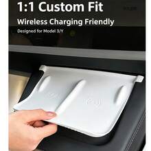 2025 Anti-Slip Pad, Model Y Center Console Protector, Car Center Console Accessory, Wireless Phone Charging Silicone Pad, Anti-Slip Anti-Dust Protective Cover. - A - View 8