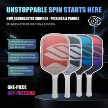Limited Edition  Carbon Fiber T700 Paddle Tennis Paddle - Epp Foam Core, 16mm Thick, High Elasticity, Excellent Control, Durable, Competitive Player Choice - Light Grey - View 3