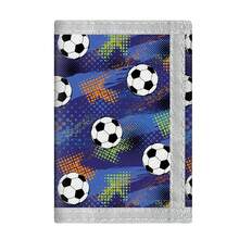 3-Fold Wallet, Cartoon Soccer Style Wallet, Short Pocket Wallet - Clip-On Design, Large Capacity Multi-Card Slots, Simple Coin Purse, Credit Card/Bank Card/ID/Photo Slots, Ideal Gift For Birthday Or Partner, Suitable For Boy, Casual Outdoor Sports, Vacation Travel, Graduation Ceremony, Birthday Outfit - Multicolor - View 9