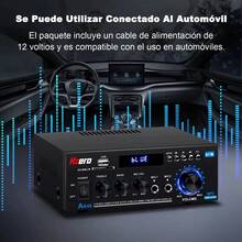 Amplificador USB Bluetooth Audio AK45 Mini Estéreo 2 Canales para Casa 80W RCA Radio FM Hzero - Tipo de Enchufe A USA (110-127V) - Ver 7