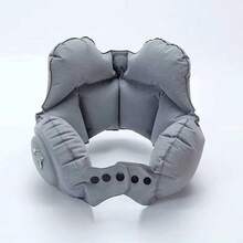 U-Shaped Inflatable Neck Pillow With Automatic Neck Support, Portable, Multi-Angle Adjustable, Quick-Release Buckle, Suitable For Travel, Home, Office And Car Use, Great Gift Recommendation For Holidays And Outdoor Activities - Multicolor - View 13