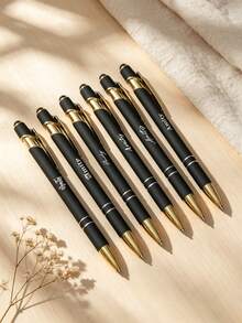 10/30/50pcs Customized Engraved Metal Ballpoint Pen Set With Touchscreen Stylus - Smooth Writing, Medium Tip, Suitable For Office, School And Art Projects, Company And School Custom Engraving - Sets - View 3