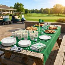 10pcs/20pcs/40pcs/50pcs/Set Golf Ball Theme Paper Napkin Cup Paper Tray, 7inch/9inch Paper Tray, Golf Ball Theme Paper Napkin Cup, Golf Ball Theme Birthday Party Disposable Tableware Supplies, Decorative Tableware, Suitable For Golf Enthusiasts, Wedding Party, Baby Shower, Baptism, Birthday And Other Occasions. - Multicolor - View 5
