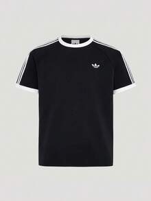 Adidas Originals Kaos Rajut Lengan Pendek Tanpa Kerah Pria SS TEE M TKT7762 - Hitam - View 1