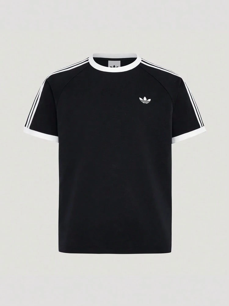 Adidas Originals Kaos Rajut Lengan Pendek Tanpa Kerah Pria SS TEE M TKT7762 - Hitam - View 1