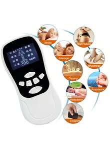 MORE BEAUTY Complete Portable Muscle Relaxation Massage Kit With Illuminated Display, Dual-Connection Massager With Adhesive Pads, Eight Simulation Modes And Fifteen Intensity Levels, Programmable Timer, Compact Design Ideal For Relieving Tension In Arms, Back, Legs, And Neck In Daily Routine - Multicolor - View 9