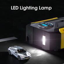 Kompresor Udara Portabel Carsun untuk Mengisi Ban - Dengan Desain Garis Serat Karbon, Pompa Udara untuk Ban Mobil, Lampu LED, 12V-DC, Cocok untuk Sepeda, Sepeda Motor, dll. - Tampilan digital berkabel - View 8