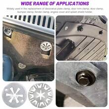 60Pack Heat Shield Clips Car Exhaust Metal Locking Star Washers Fixing Auto - UK-l398601 - View 5