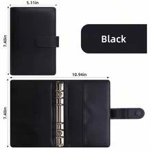 Money Saving Loose-Leaf Binder A6 Size Zipper Storage Bag Cash Envelope Budget Management System Savings Challenge Book Financial Management And Money Saving Assistant - Multicolor - View 7