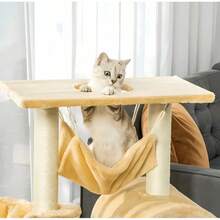 Die Kratzbäume, Kletterbäume, robusten Spieltürme mit mehreren Ebenen und Aktivitätszentren sind für den Innenbereich geeignet und ideal für Katzen. - 1 - Übersicht 3