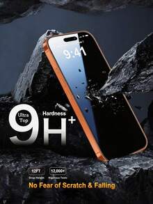 4合1 鋼化玻璃螢幕保護貼 1片 適用 17 Pro Max 6.9 吋 + 3片相機鏡頭保護貼，超高清鋼化玻璃，軍規防碎，相容手機殼，手機配件，適合搭配手機殼使用 - 無色 - 查看 4