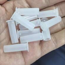 10pcs Office Cabinet Lock Rod Bushing, Metal Filing Cabinet Lock Pin Plastic Sleeve, Iron Cabinet Lock Accessories - White - View 6