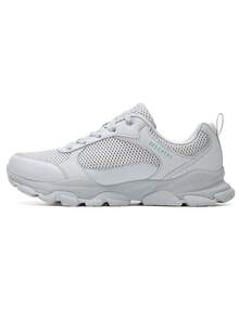 Skechers Women's Mesh Leather Patchwork Platform Dad Sneakers Versatile Slimming Height-Increasing Casual Sports Shoes For Commuting And Shopping - White - View 1