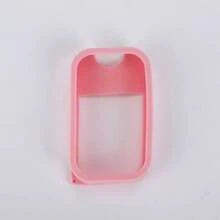 1pc 45/50ml Card Spray Bottle Portable Silicone Sleeve, Perfume Alcohol Dispenser Bottle Portable Travel Dispenser Bottle Silicone Sleeve - Pink - View 6