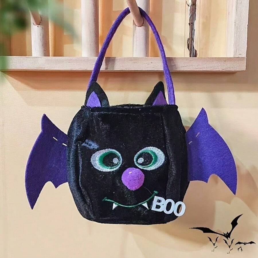 2pcs Halloween Limited Pumpkin Multi-Functional Storage Bag, Can Store Candy, Trick Or Treat Bag, Holiday Gift - A - View 1